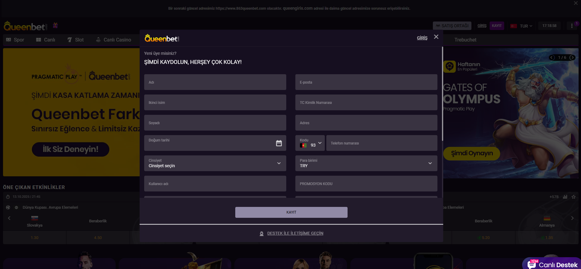queenbet kayıt
